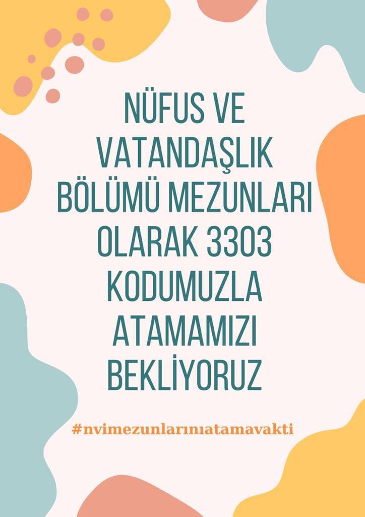 Gidenlerin yeri dolmuyor, Alanında uzman Mezunlar iş bulamıyor. Adil bir kontenjan ile atanmak istiyoruz #NüfusPersoneli #nvimezunlarınıatamavakti <a href="/sefikaygol/">Şefik AYGÖL</a> <a href="/suleymansoylu/">Süleyman Soylu</a> <a href="/serdilt/">Prof. Dr. T. Sabri ERDİL</a> @mehmetfatihser5 <a href="/TCNufus/">Nüfus ve Vatandaşlık İşleri Genel Müdürlüğü</a> <a href="/ozkan_ulupinar/">🇹🇷Özkan ULUPINAR🇹🇷</a> <a href="/TurkesGuney/">Türkeş Güney</a> <a href="/nebiyay/">Nebi Yay</a>