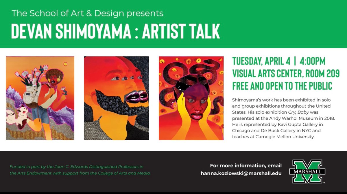mu_caas's tweet photo. TOMORROW<<<< 

@marshallu  #marshalluniversity #studentactivities #artistspotlight #endofthesemester #boost https://t.co/oyUB0TdsnZ