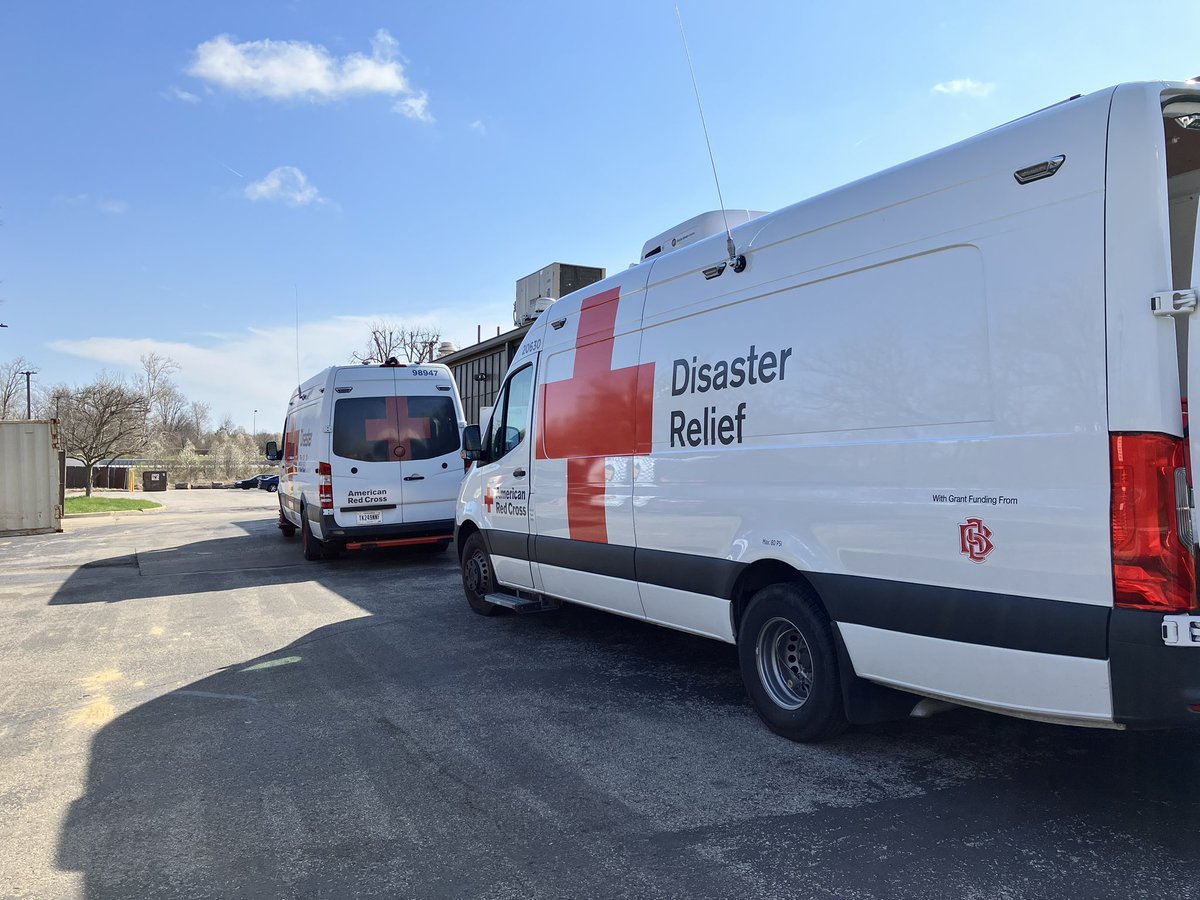 In the midst of the devastation left by storms, our volunteers are out in Whiteland and Sullivan delivering hot meals to residents.