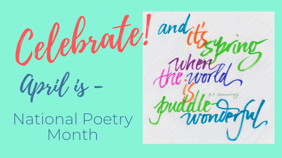 rogershermanllc's tweet photo. National Library and Poetry Month! What wonderful chances to celebrate the written word…as well as the people that hold the pen &amp; power to pass it on in the world! @rogershermanllc @RiverfieldLLC @MillHillLLC @TigersNss @BearsBurr @HollandHillElem @MsMcgoey https://t.co/TsRJdKRXFi