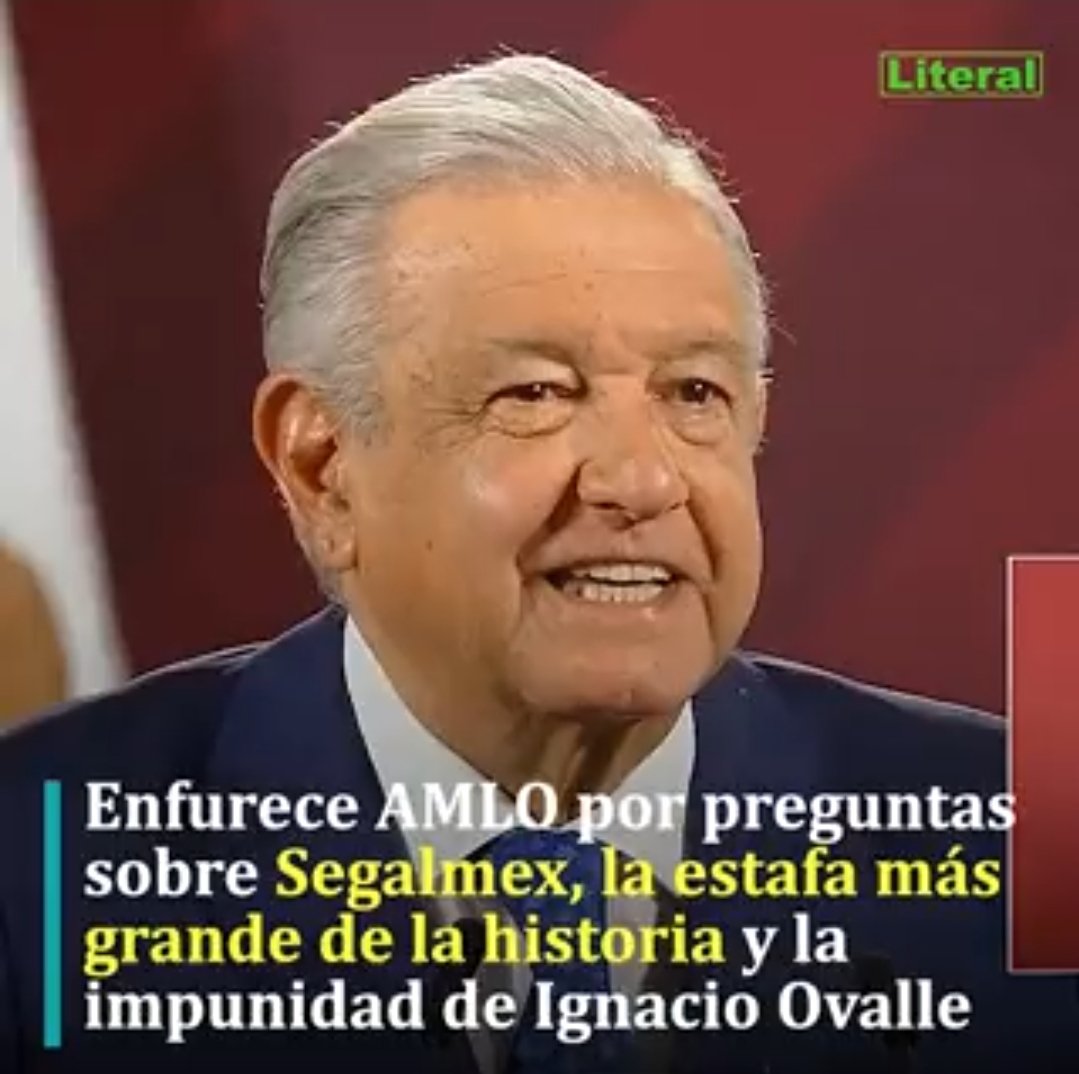 Reportero: Con Peña la estafa maestra desvío 7500 MDP en 11 dependencias, en su sexenio SEGALMEX desvío 15,000 MDP en una sola.
López: No hay impunidat, no somos iguales, la prensa corrupta nos ataca
Cierto, no son iguales, son 2 veces más corruptos y 100 veces más descarados.