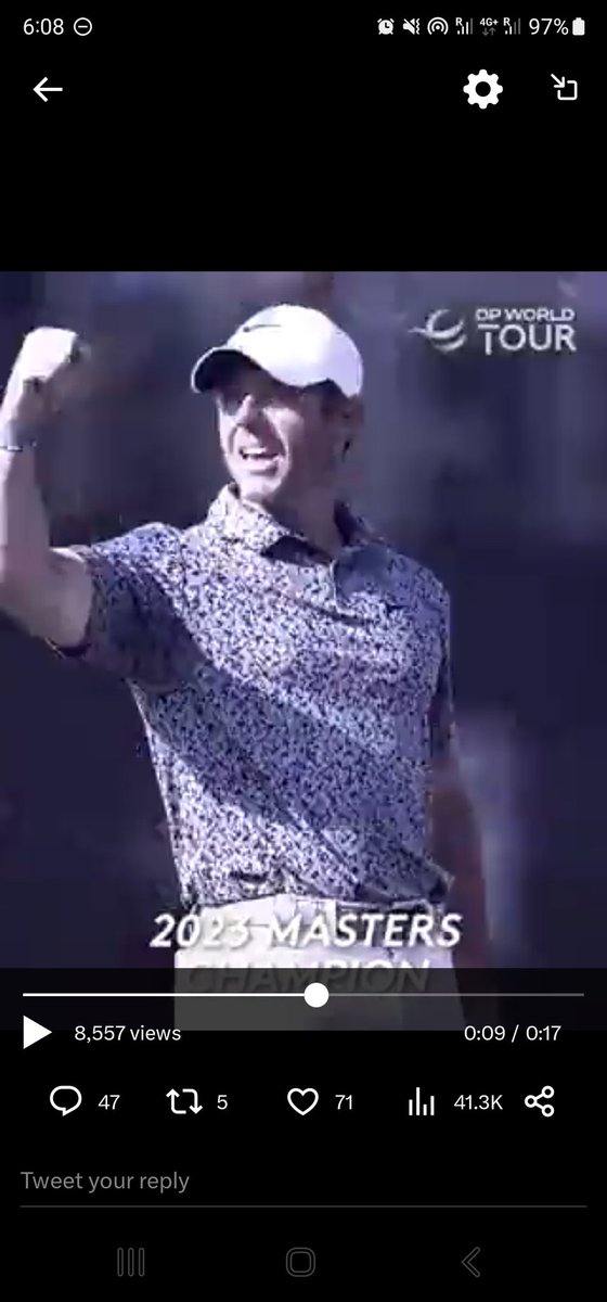studo's tweet photo. @DPWorldTour Cmon Rory https://t.co/wdLfBCHhWs