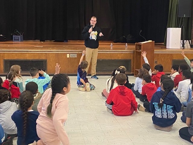 htsd_mcgalliard's tweet photo. Thank you Ryan Sinkleris and dad, Mr. Sinkleris for an amazing assembly today on “Being a Friend to Someone with Autism” we learned so much! ❤️ 👏 #autism awareness ⁦@WeAreHTSD⁩ ⁦⁦@htsd_mcgalliard⁩ https://t.co/3JaZTKxAx1
