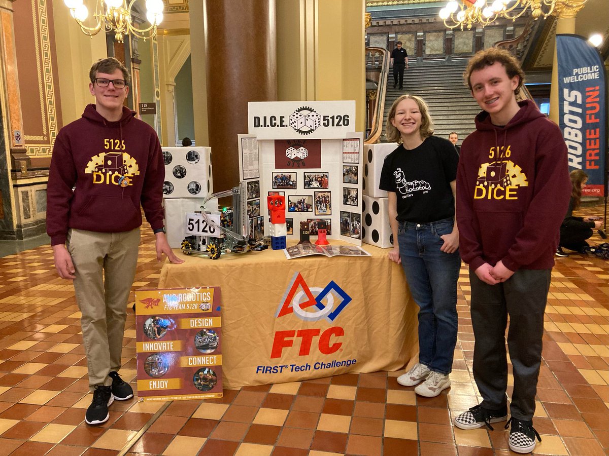 Our Robotics Hawks are repping the program at the State Capitol.