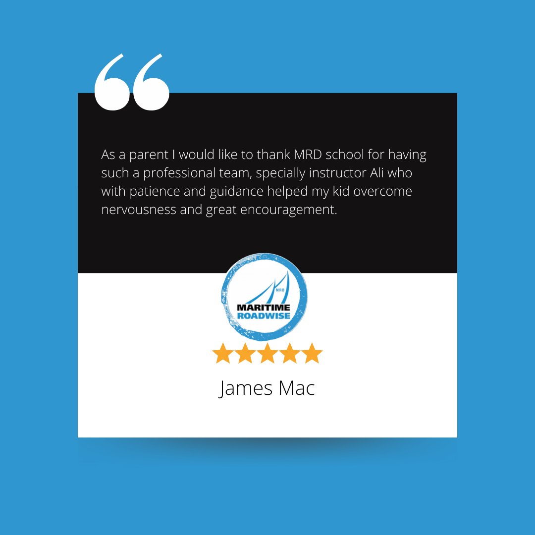 Thank you James!

SIGN UP TODAY- Visit our Website MRDdrivingschool.ca
#safedriving #success #newdriver #car #bestdrivingschool #learnerdriver #teendriving #pass #driver #driverslicense #driversed #firsttimepass #freedom #drivinglesson