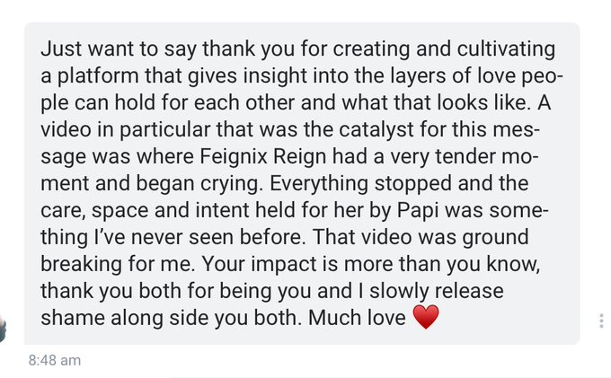 &ldquo;Your impact is more than you know,thank you both for being you and i slowly release shame along side<a href="/tag/vaginabased"class="tags"><span>#vaginabased</span></a>