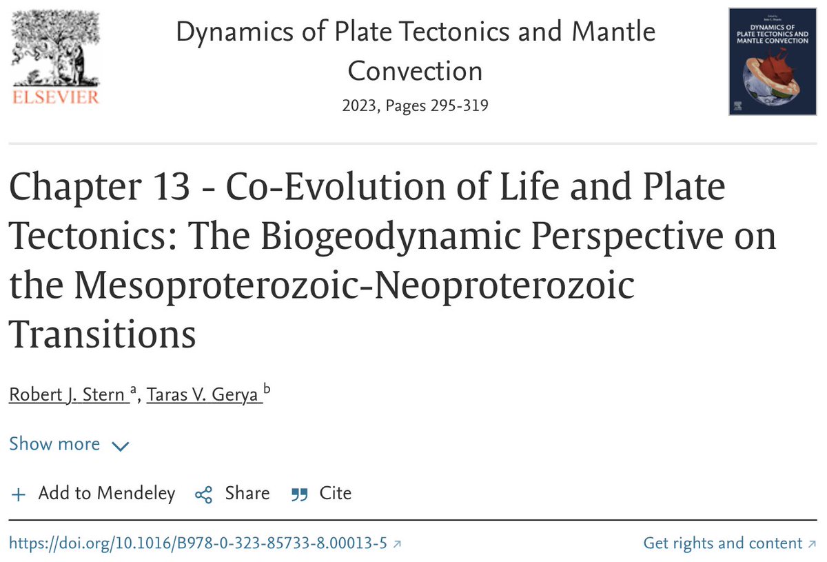 JoaoCDuarte's tweet photo. In Chapter 13, Robert Stern and Taras Gerya introduce the field of biogeodynamics and explore how different tectonic styles influence life.
https://t.co/emcAb2SOAA
#geology #tectonics https://t.co/QMpcSHrnD8