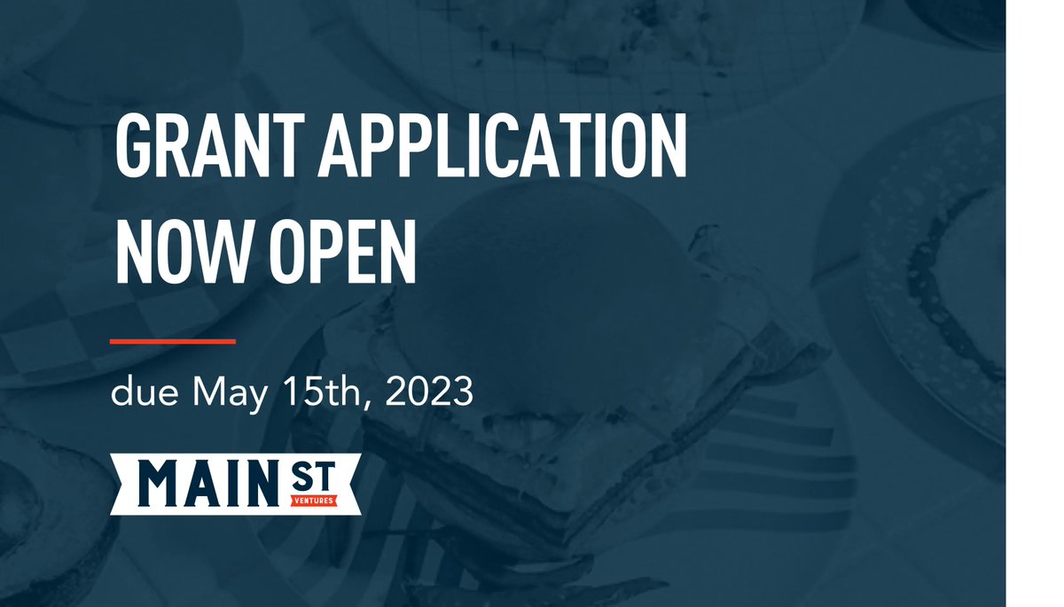 MainStCincy's tweet photo. APPLICATION OPEN: We are now accepting applications for the second cycle of grants in 2023!  Apply by 5/15 to be considered. 

Visit https://t.co/xvurhD5eHs for more info and to apply. #StartupCincy https://t.co/hl9QbrE4iF