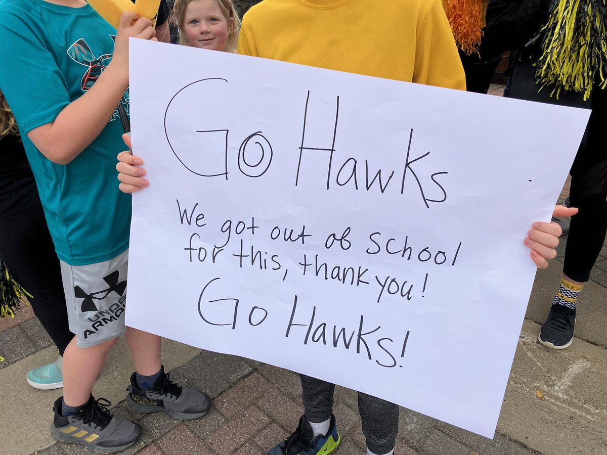 Hawkeye Headquarters on Twitter "Fans (and mascots) gather to home the Hawkeyes."