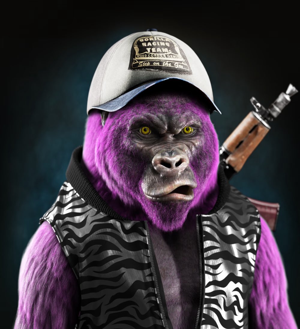 z3taj0nez's tweet photo. #TheMightyGorillas have been revealed. 🦍
Thanks @TheRoyalCubs 
#NFT #artwork #spreadtheroar #GORILLA_ART #ETH #NFTCollection https://t.co/gjVgqVNp6U