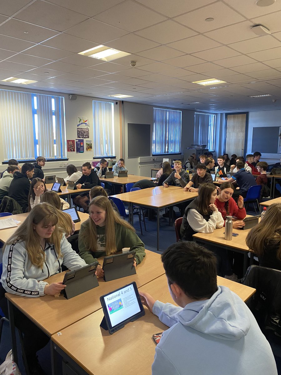 Over 100 of our S4-6 pupils attended Easter School sessions in English, Spanish and French today. They worked on their understanding of exam techniques and developed their confidence ahead of exams. <a href="/FalkirkHigh/">Falkirk High School</a> #wearefhs #maximisingattainment