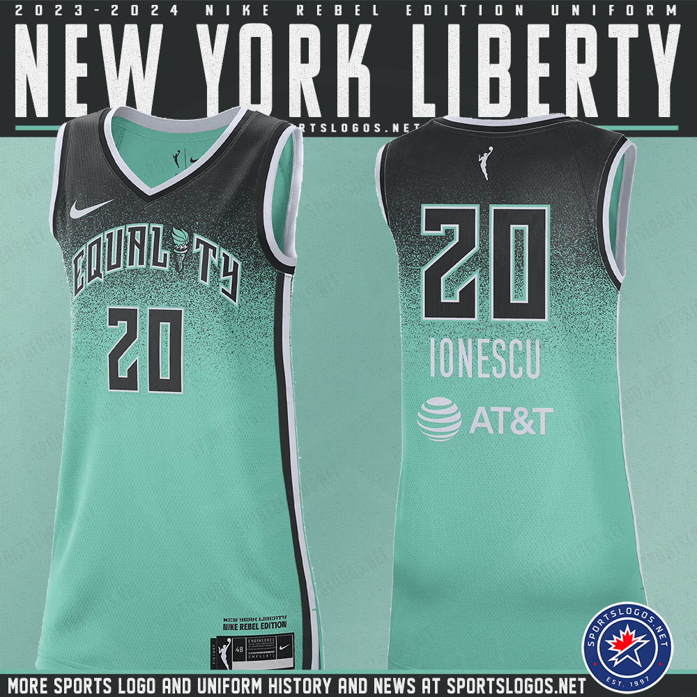 Chris Creamer on Twitter "The New York Liberty Rebel jersey is seafoam