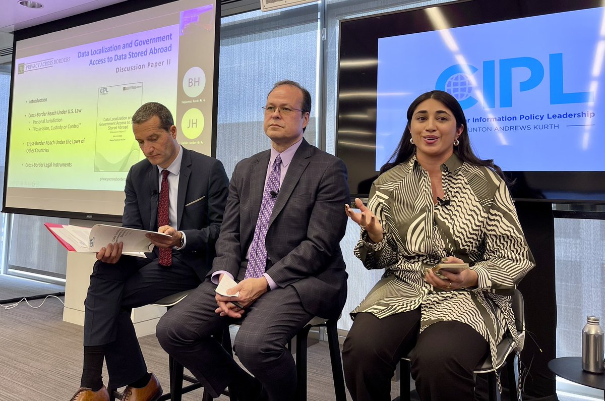 christinayiotis's tweet image. “Moving Beyond #DataLocalization: A Roundtable Discussion on #Enabling #Trusted #CrossBorder #DataFlows” @Microsoft @CRCalabrese @the_cipl @MarkusBH Bojana Bellamy/Laila Abdelaziz @AUWCL @privacyab @awjoel Shanzay Pervaiz @UGrenobleAlpes @TC_IntLaw #NobodyIsAdequate #SchremsII