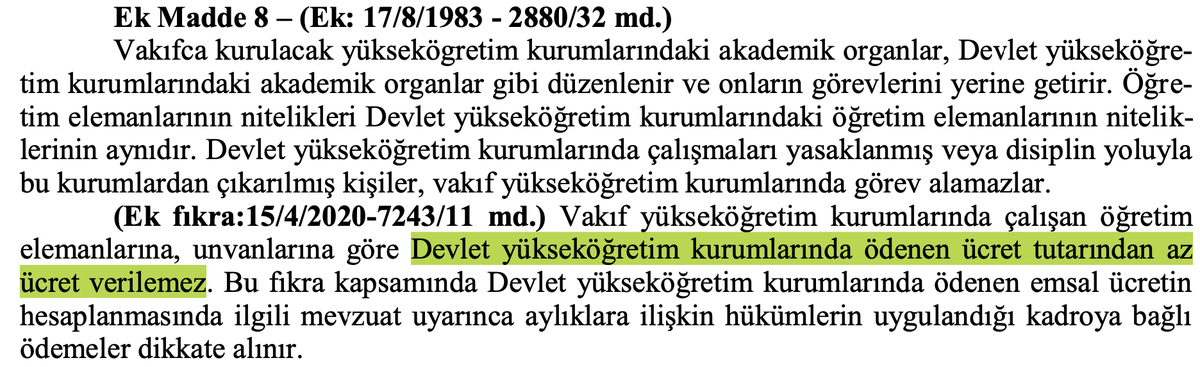 vudameclis's tweet photo. @uskudaruni @drnevzattarhan Vakıf Yükseköğretim Kurumları Yönetmeliği madde 28 ile 2547 ek madde 8'i kendilerine tekrar hatırlatalım. Hatırlamayanları uyaralım @erolozvar 

#ÜÜzammıazalt 
#ZammıYapanÜsküdarıGeçti https://t.co/8PheudFwgu