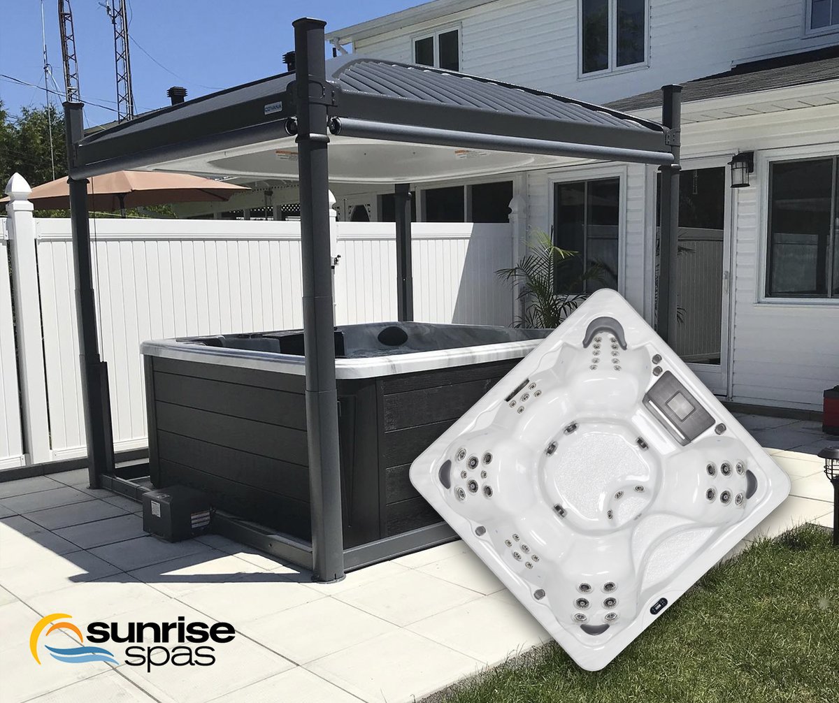 The 880 SX is a spacious hot tub designed for 6 featuring two 5.0SPL dual speed pumps, 50 hydrotherapy jets &amp; is packed with all of the best entertainment &amp; water management features because we want you to expect nothing but the best from your hot tub experience.
 #SunriseHotTub