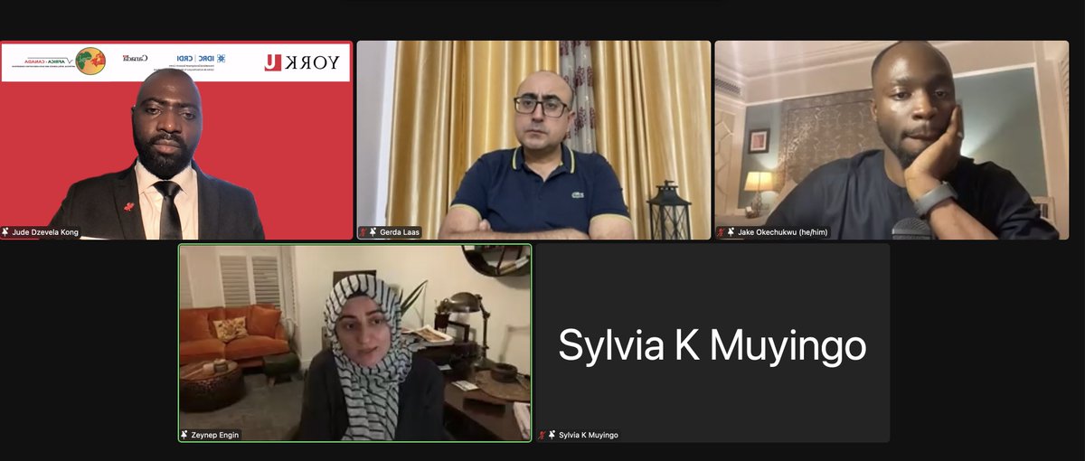 Great <a href="/CUGHnews/">CUGH</a> 2023 panel session on Culture, Politics, Ethics, and Efficacy of AI for Global Health. 
Panelist: <a href="/effodu/">Jake Okechukwu Effoduh</a> <a href="/ZeynepEngin/">Zeynep Engin, PhD 🌍</a> Dr. Muyingo  and <a href="/RamneekHH/">@Ramneek</a> <a href="/IDRC_CRDI/">IDRC | CRDI</a> <a href="/Sida/">Sida</a> <a href="/YorkUScience/">YorkU - Science</a> <a href="/YUResearch/">York U Research & Innovation</a> <a href="/theACADIC/">Africa-Canada AI & Data Innovation Consortium</a> <a href="/YorkUniversity/">York University</a> <a href="/AiHub4MSRH/">Hub 4 AI in Maternal,Sexual & Reproductive Health</a> <a href="/black_in_ai/">Black in AI</a> <a href="/Ai4Ph/">AI4PH</a> <a href="/ai4pan/">AI4PAN - AI for Pandemics group centered at UQ</a>