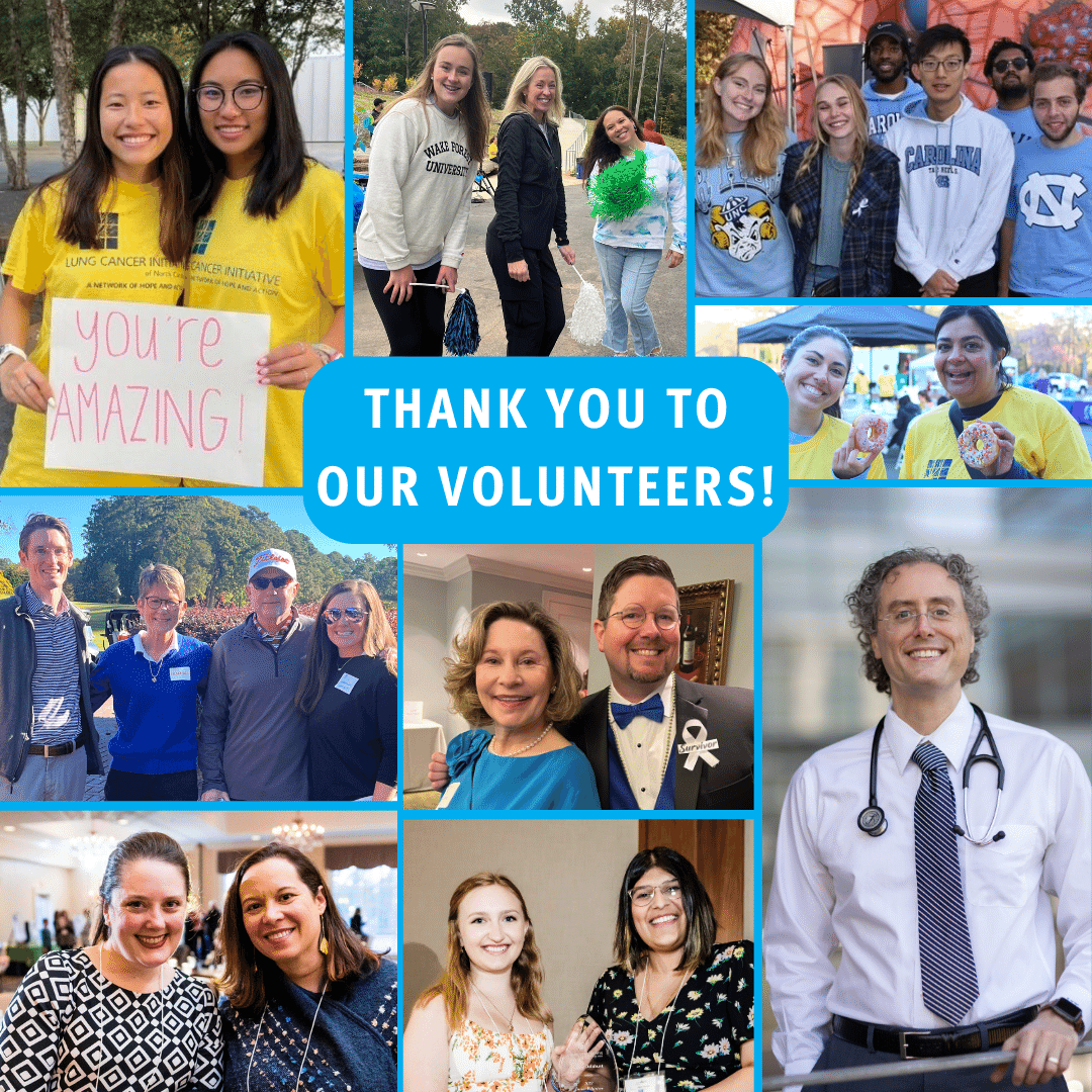 April is National Volunteer Month and an excellent opportunity to celebrate the impact of our volunteers. Thank you to all of the amazing volunteers who work so hard to support people who are impacted by lung cancer in our community! 

#VolunteerAppreciationMonth