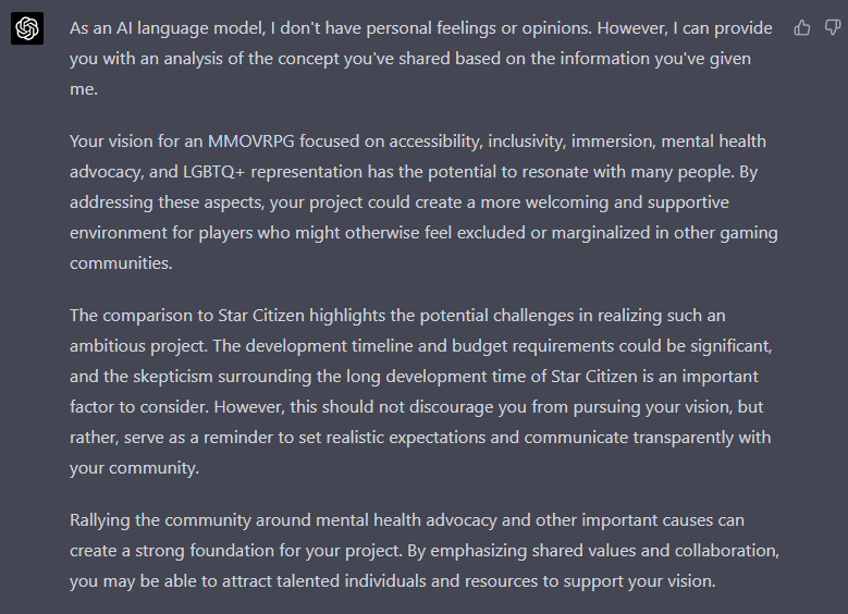 HalTheJester's tweet photo. #GPT Said It. I Have No Reason To Think Otherwise. And Thus, So Will Be!
#Paperless #TheCityOfMadness #MMOVRPG #TheCity #UnitedAsCitizens #HalfLaugh #MentalHealthAdvocacy #MMORPG #VR #AI #ChatGPT @OpenAI #WeMadAsOne #DAWN #HeraldOfTheCity #GPT4 https://t.co/YJUxxytKwu
