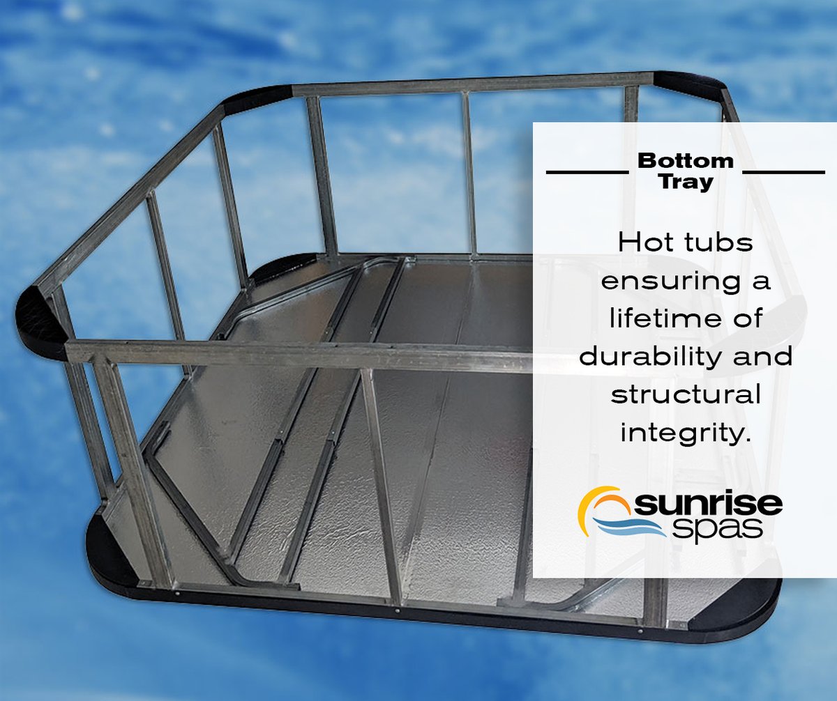 Find yourself questioning quality when searching for the perfect hot tub for your home? Sunrise spas ensures a lifetime of durability &amp; structural integrity. We protect our spas &amp; equipment against moisture, insects &amp; animals by capping the base with an insulated ABS tray.
