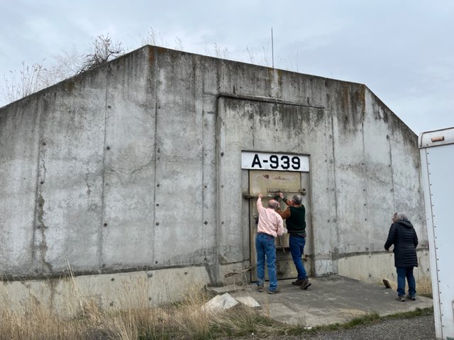 UCBoardofComm's tweet photo. Last week Commissioner Dorran led a tour of the igloos at the former Umatilla Chemical Depot for a few Umatilla County staff. https://t.co/Zy61dnEGiu