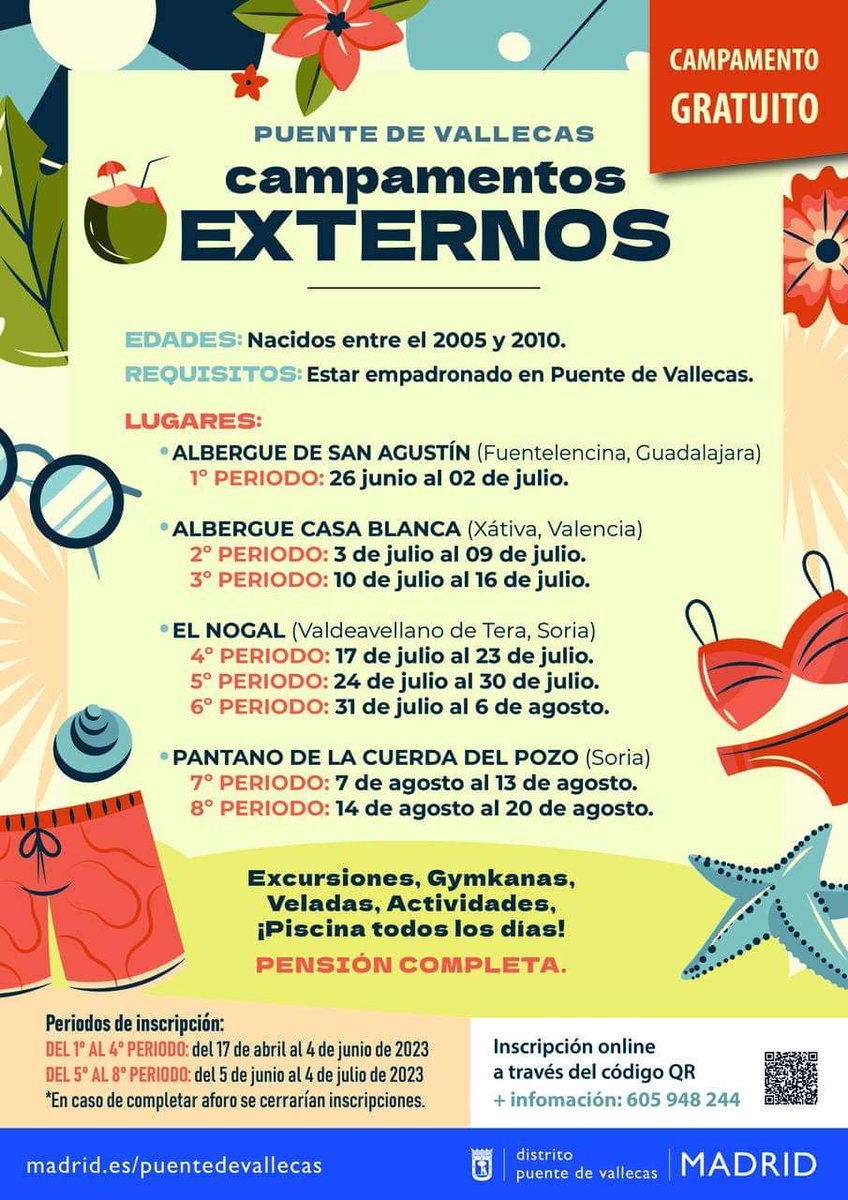 leonor_laleo79's tweet photo. Desde Servicios Sociales de la JMD Puente de Vallecas lanzamos un año mas los campas urbanos para menores de 3 a 12 años.Tambien lanzamos los divertidos campas externos para menores de 12 a 18 años que se encuadran en Plan de Barrios.A seguir.... https://t.co/mDFQ3saiFb