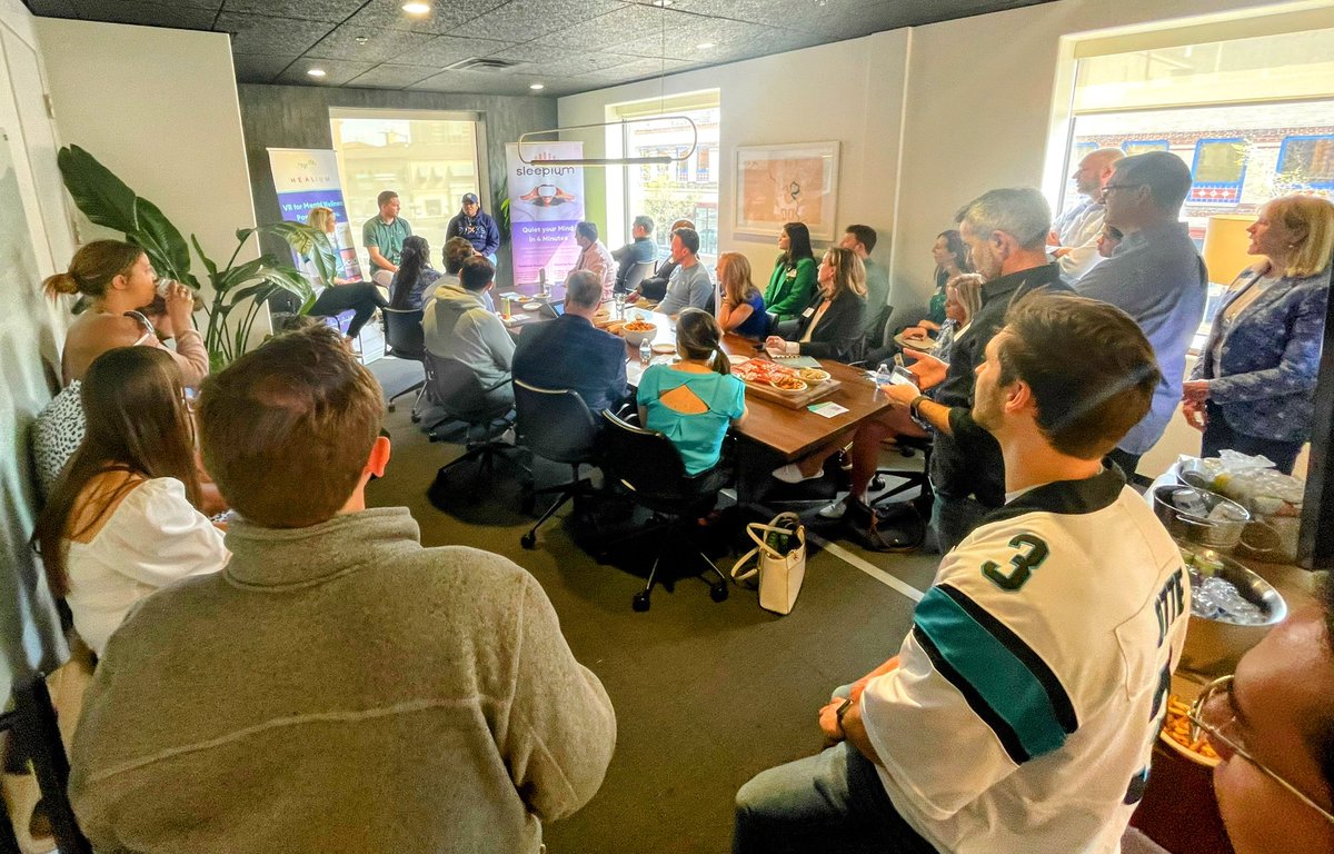 Packed house for <a href="/KCRiseFund/">KCRise Fund</a>’s Founders Forum with <a href="/HealiumXR/">Healium</a>!