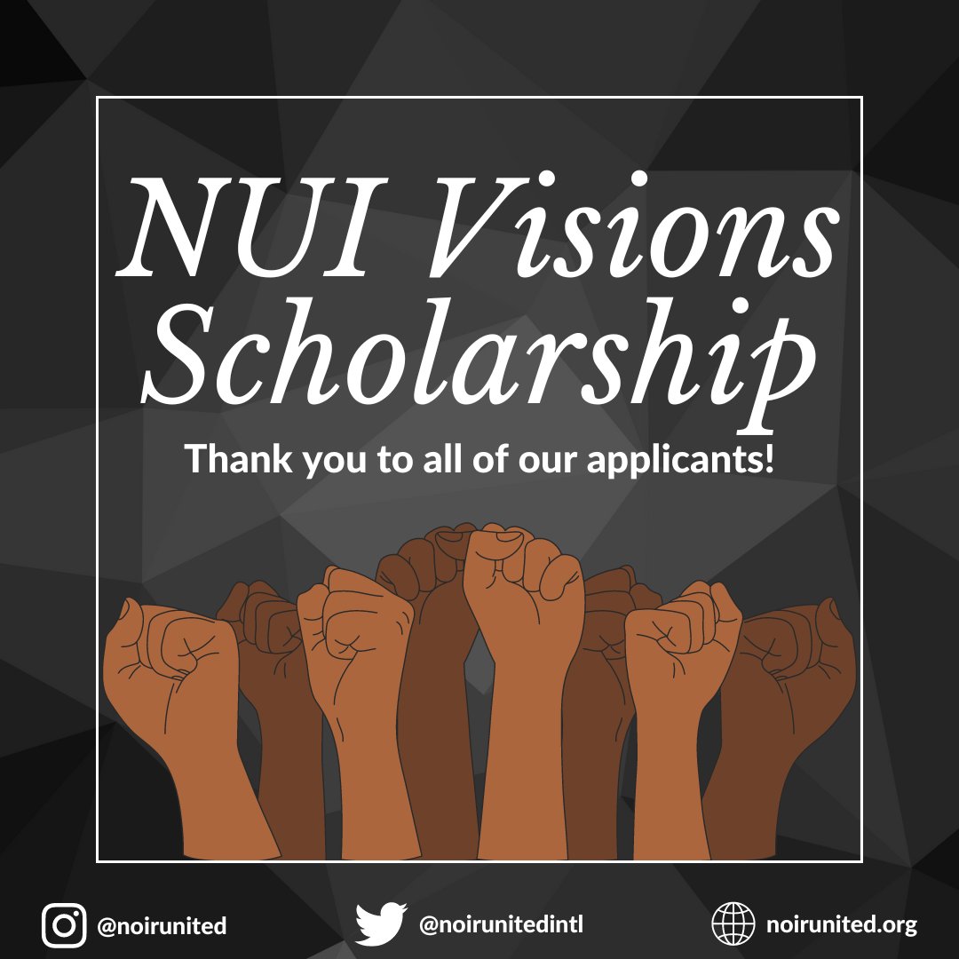 We are excited to announce that 50 applicants received financial aid this spring through the NUI Visions Scholarship! We extend our congratulations to those awarded this year and look forward to continuing our mission of promoting education and empowering the African Diaspora.