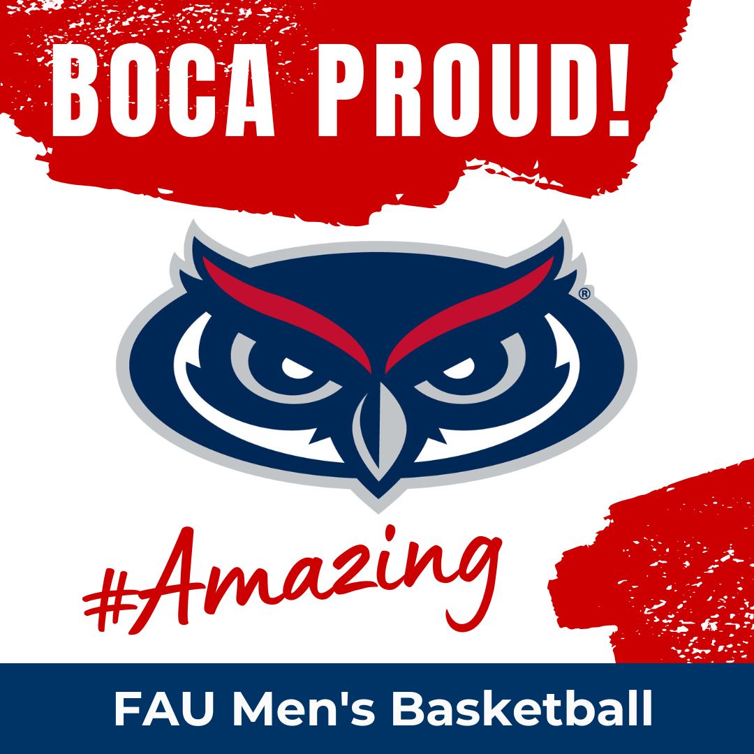 Mizner Amphitheater (@miznerparkamphi) on Twitter photo We salute FAU Men’s Basketball Team for their record season and the passion they brought to the final playoff game. Welcome home, Owls! <a href="/FAUMBB/">Florida Atlantic Men's Basketball</a> #BocaProud #LoveBocaRaton #FAU #GoOwls #WinningInParadise We salute FAU Men’s Basketball Team for their record season and the passion they brought to the final playoff game. Welcome home, Owls! <a href="/FAUMBB/">Florida Atlantic Men's Basketball</a> #BocaProud #LoveBocaRaton #FAU #GoOwls #WinningInParadise