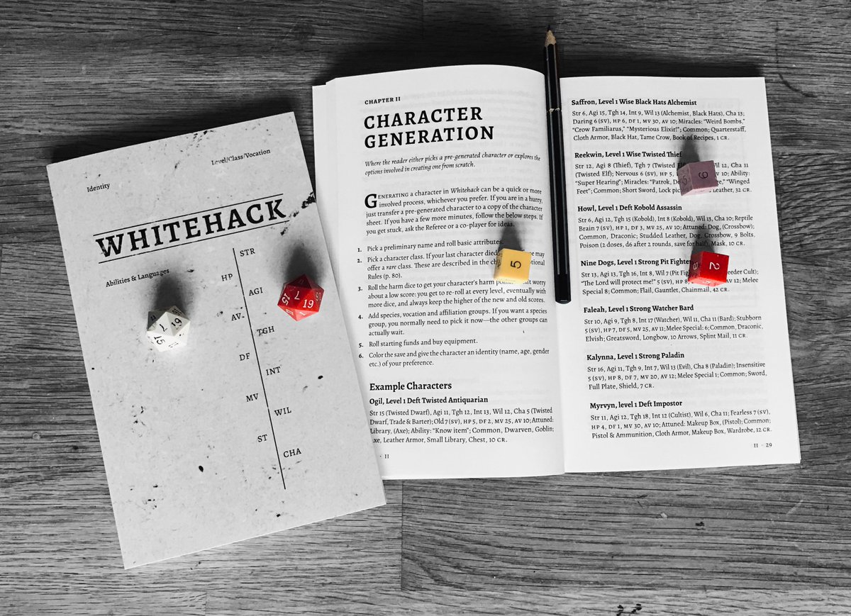 whitehackrpg's tweet image. Whitehack  Fourth Edition is here, celebrating the game's tenth anniversary with a  packed, hard core softcover sans art, wrapped in the character sheet.

whitehackrpg.wordpress.com