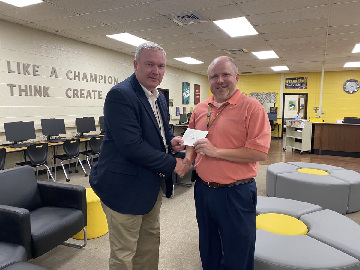 Another Champion Teacher Named…Congratulations to math teacher Walter Clark on being recognized by his peers as the 2023-2024 Teacher of the Year. Let’s Go Flashes!
