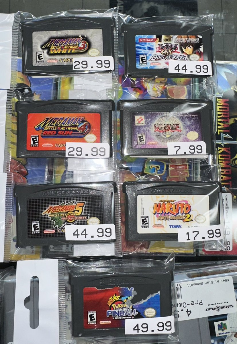 gameplayla's tweet image. GBA restock! 🚨 Come on in &amp;amp; checkout our huge Gameboy Advance inventory! 
🎮
Hours: 11am-7pm 
🎮
Phone#: (310)-842-7776

#gba #gameplayla #pokemonpinball #narutogame #gameboyadvance #megamanbattlenetwork