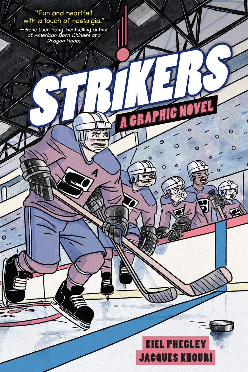 Couldn't be more excited to tell you guys that #STRIKERScomic 🏒🏒🏒 my original graphic novel with Jacques Khouri & the best thing I've ever written will arrive October 3rd from @LernerBooks. Check out Jacques' amazing cover! (🧵)