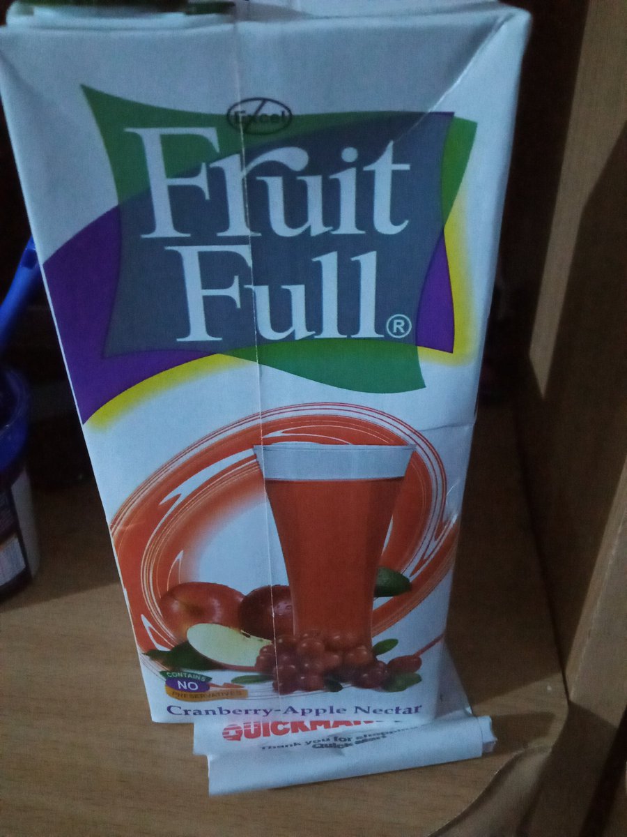 Serasambu's tweet photo. @ExcelChemicalsLtd today i am a very disappointed customer. I Just bought my favourite Fruit Full Cranberry-apple Nectar juice from #quickmart supermarket expecting to quench my thirst as usual. Expiring in March 2024. https://t.co/36deN6Gx69