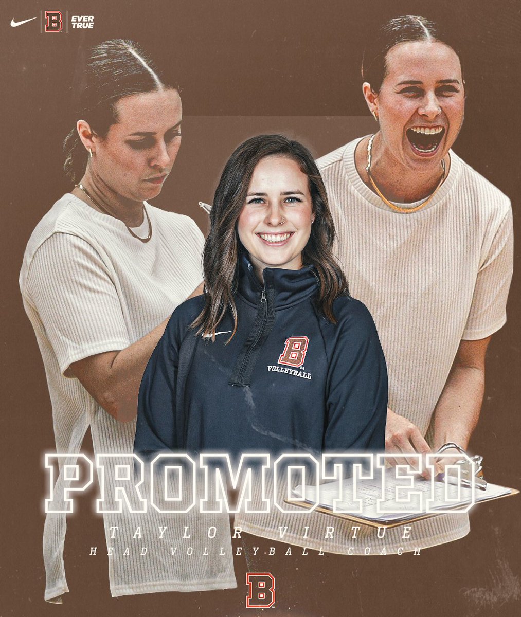 BrownU_Bears's tweet photo. FAMILY TIES! Taylor Virtue named Head Coach of Brown Volleyball  

🗞 https://t.co/jAja939FIv

#EverTrue | @taylorjvirtue1 https://t.co/Wzugp2lPrv