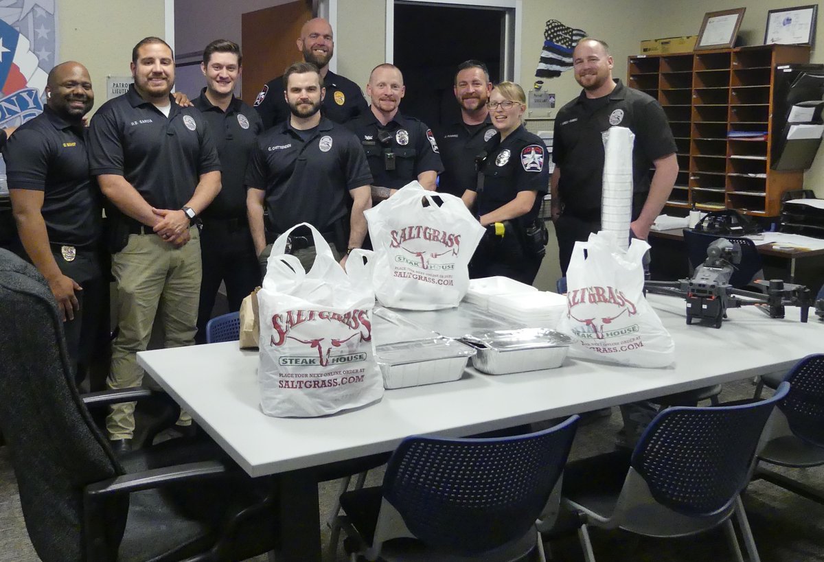 Thanks to Salt Grass  located in The Colony for lunch today. It was much appreciated! #Saltgrass