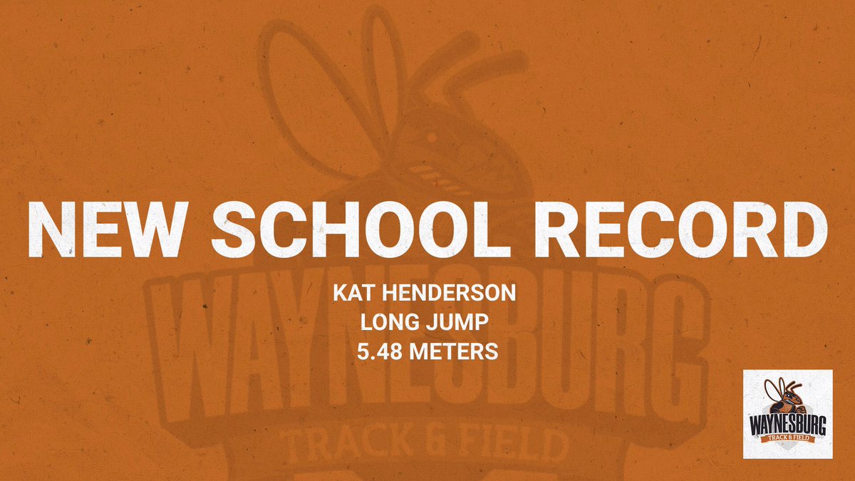 WaynesburgTF_XC's tweet photo. 💥💥School Record Alert💥💥

Kat Henderson
Long Jump
5.48m

Way to go, Kat! https://t.co/s5LPftEObz