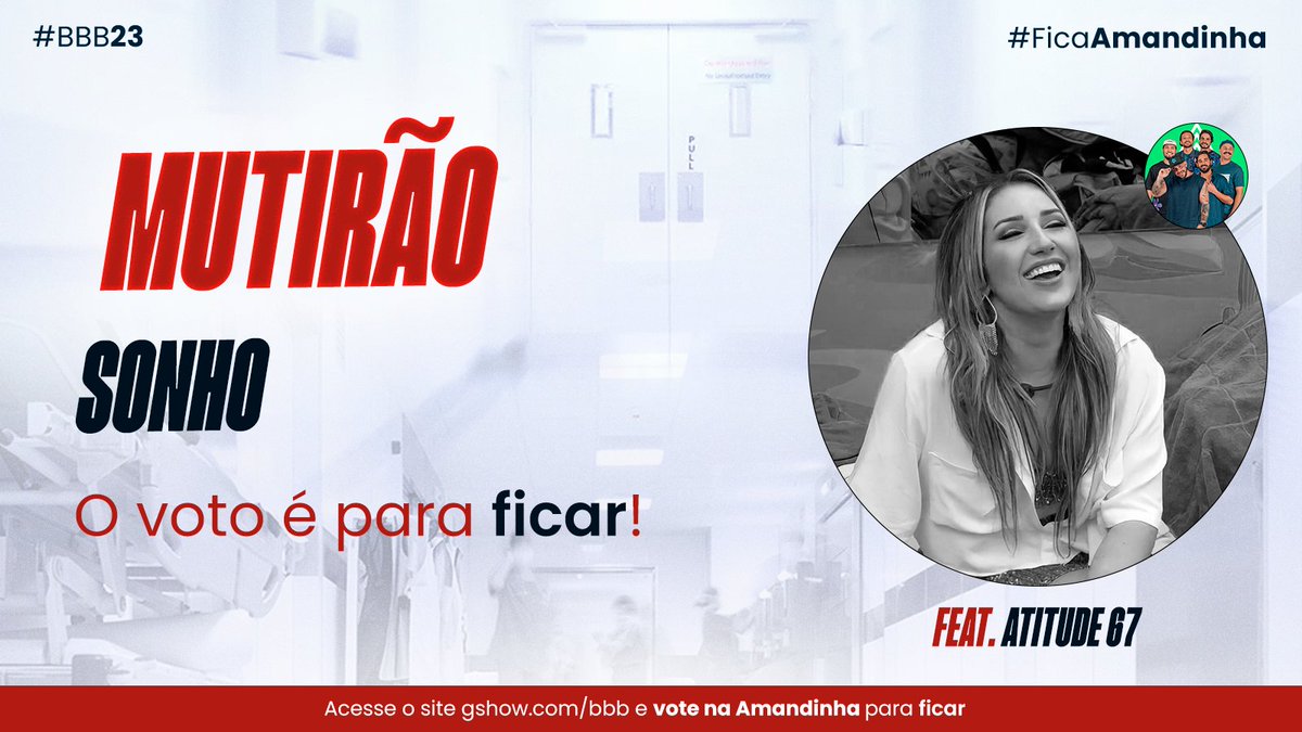 draameirelles's tweet photo. 🤙🏻 MUTIRÃO SONHO FEAT. @Atitude67 INICIADO 🤙🏻

➡️ A CADA 10 VOTOS, DEPOSITE UM EMOJI OU LETRA AQUI.

🎯 META: 5 MIL RESPOSTAS.

⏰ ENCERRA ÀS 19h.

🚨 O VOTO é para FICAR, então VOTEM NA AMANDA! 

📲: https://t.co/bfoL5Vk2J7…

#FicaAmanda #BBB23 https://t.co/BSrac7eQAE
