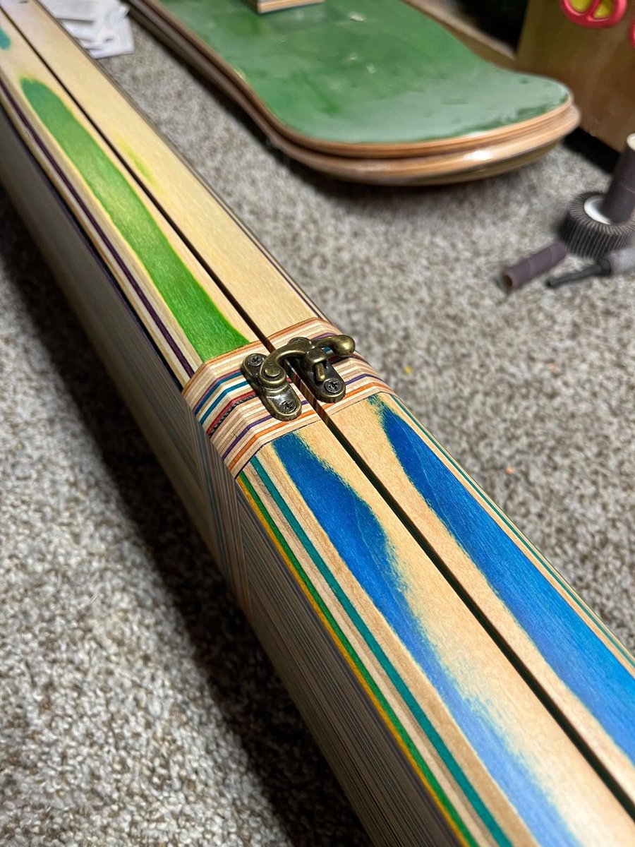 RepurposeSB's tweet image. If you want something one else has you have to #getitmade 🎱1x2 #cuecase from #recycledskateboards🛹