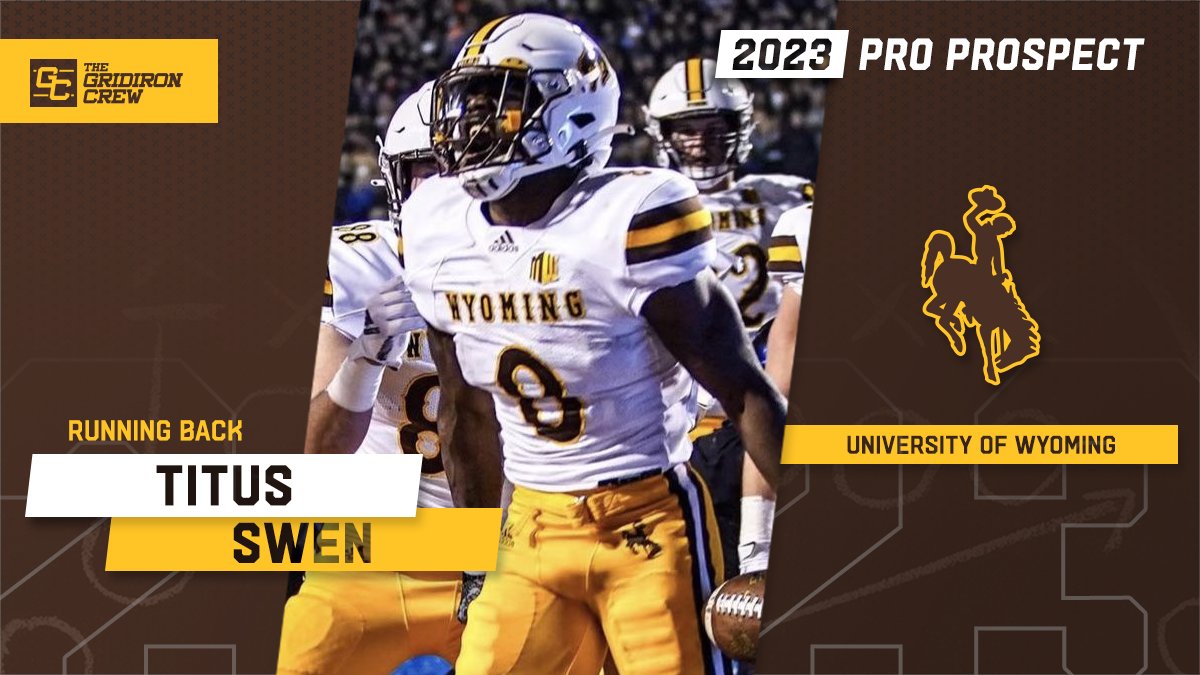 The Gridiron Crew 🏈 (@gridiron_crew) on Twitter photo ⚠️ Attention Pro Scouts, Coaches, and GMs ⚠️
You need to look at 2023 Pro Prospect, Titus Swen <a href="/Titus_F_Swen/">Titus F Swen🇱🇷</a>, a RB from <a href="/wyo_football/">Wyoming Cowboy Football</a>
#2023ProProspect #DraftTwitter #NFLDraft #CFL #XFL #USFL #ProFootball 🏈
👀 See our Interview: thegridironcrew.com/titus-swen-202… ⚠️ Attention Pro Scouts, Coaches, and GMs ⚠️
You need to look at 2023 Pro Prospect, Titus Swen <a href="/Titus_F_Swen/">Titus F Swen🇱🇷</a>, a RB from <a href="/wyo_football/">Wyoming Cowboy Football</a>
#2023ProProspect #DraftTwitter #NFLDraft #CFL #XFL #USFL #ProFootball 🏈
👀 See our Interview: thegridironcrew.com/titus-swen-202…