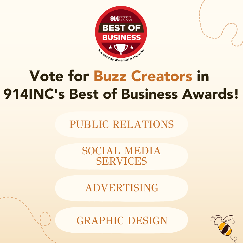 BuzzCreators's tweet photo. 🚨914 INC.’S BEST OF BUSINESS VOTING IS NOW OPEN🚨

We would appreciate it if you could vote for Buzz Creators in the following categories:
⭐Public Relations
⭐Social Media Services 
⭐Advertising
⭐Graphic Design

Business Name: Buzz Creators 
Town: Valhalla
Business Owner: ... https://t.co/R3PcN6GKW9