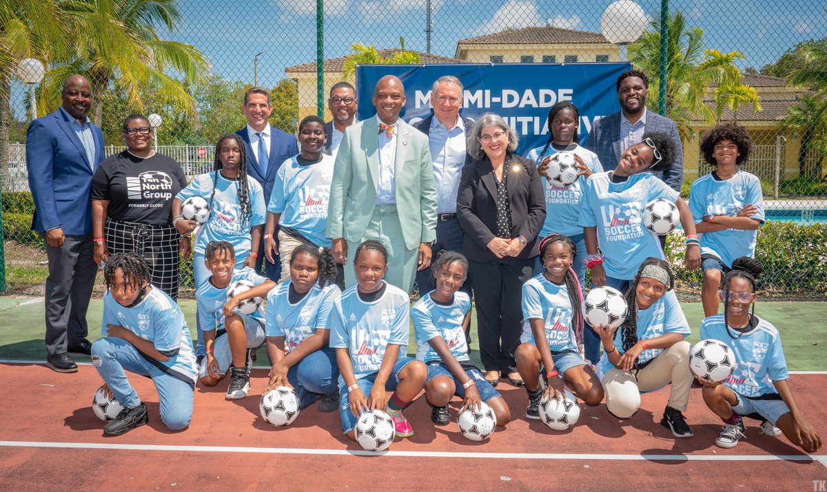 We are proud to take part in the launch of the Miami-Dade Soccer Initiative, in partnership with <a href="/ussoccerfndn/">US Soccer Foundation</a>, Ken Griffin, CEO of <a href="/Citadel/">Citadel</a> , <a href="/childrenstrust/">childrenstrust</a>  and <a href="/MayorDaniella/">Daniella Levine Cava</a> . This project will develop 50 new soccer mini-pitches throughout Miami-Dade.