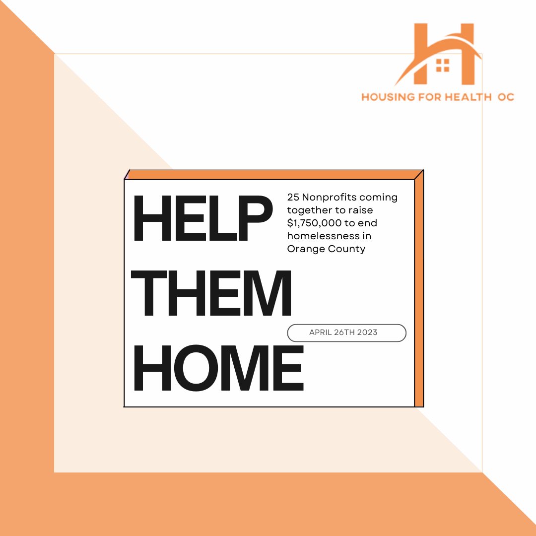 HHOrangeCounty's tweet image. Help Them Home 2023! Mark your calendars for April 26th and help 25 nonprofits come together to end homelessness in Orange County. #helpthemhome 

campsite.bio/hhoc