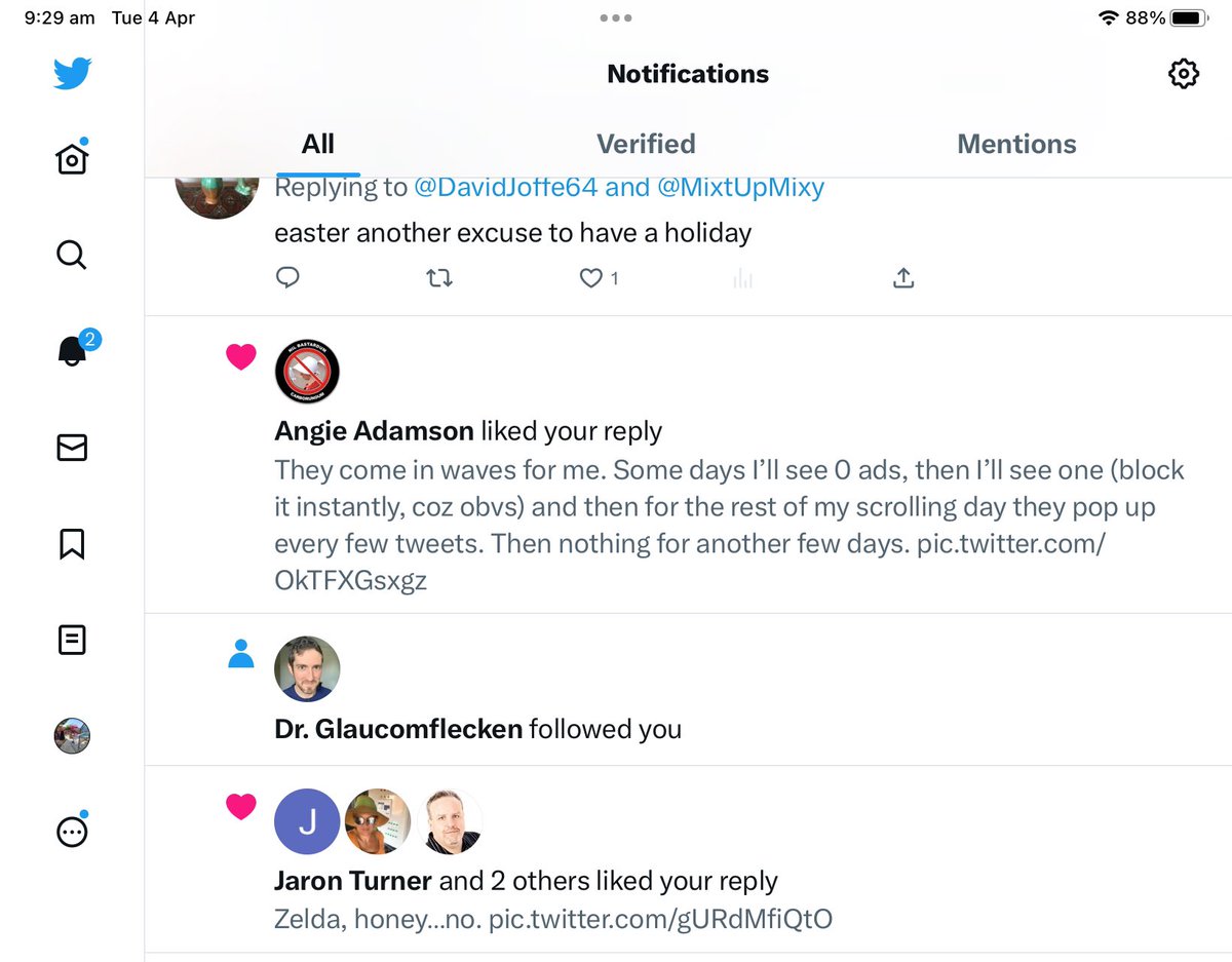 For a brief moment while I slept, Dr Glaucomflecken followed me. He must have seen me hashtagging ASID2023 and hit follow.

Then he read my tweet and unfollowed me 😄

#WearAMask #COVIDisAirborne