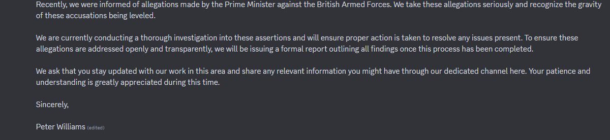 ForcesNEWS_RBLX's tweet image. We have done an interview with the Vice Chief of Defence Staff this is what he said: