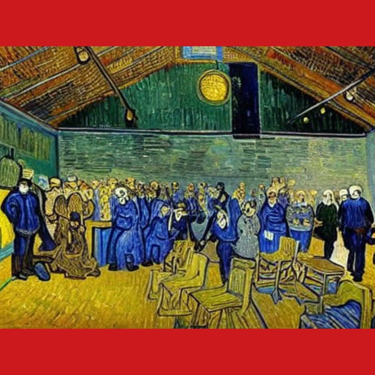 Muchísimas gracias a <a href="/TEDxValladolid/">TEDxValladolid</a> por darme la oportunidad de organizar la experiencia CreIArtivos, y también a tod@s l@s que asististeis a ella.
Si deslizáis podéis ver la foto de grupo interpretada por una IA para ver cómo nos hubiese pintado Van Gogh 🖌️🎨