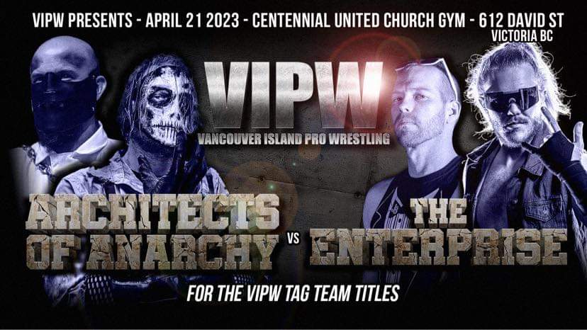 DanniDeeds's tweet photo. An #audacious #April ahead for your @VIPW_Pro #tagteam and @ASWCANADA #Neutralweight Champion @DanniDeeds
4/14, #Penticton, v Davey Deals
4/15, #Nelson, v COPE v @GossBraydon
4/21, #Victoria, w/ @BaronVonSlasher v @justycider
& @Exceptional_CJ... https://t.co/XtvnhaofcE