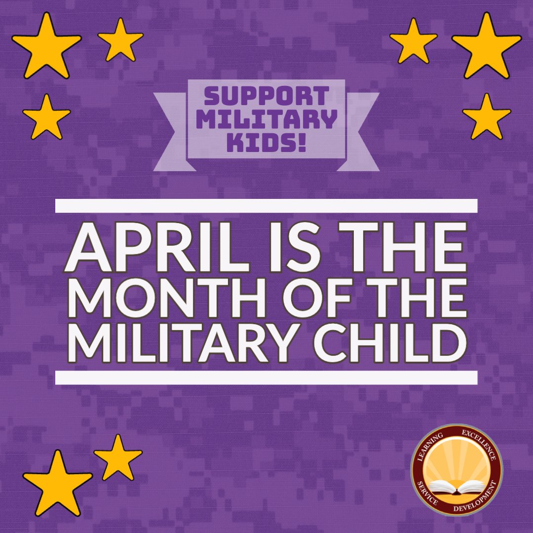April is designated as the Month of the Military Child, underscoring the important role military children play in the armed forces community. LESD is proud to support the military community in the Southwest Valley. #MOMC #MonthoftheMilitaryChild
