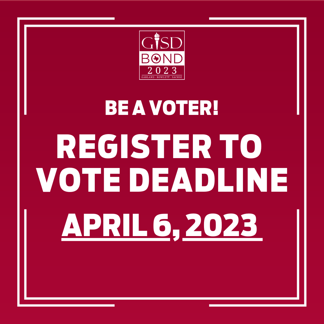 gisdnews's tweet photo. Friendly reminder that the deadline to register to vote is this Thursday, April 6, 2023! Be a voter and register now by visiting: https://t.co/1D3YnVg1Yn https://t.co/qGO1KgfX7G
