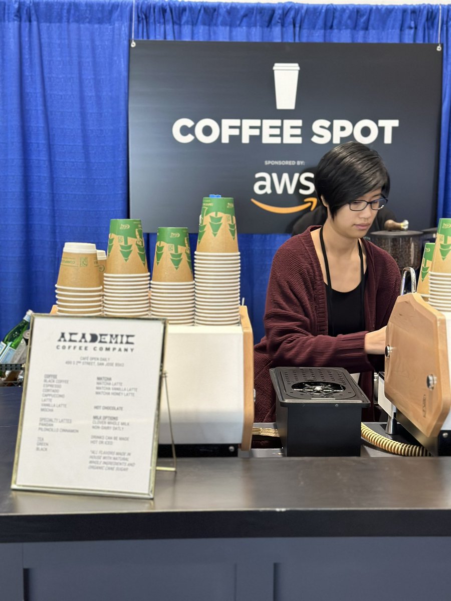 MBAMortgage's tweet photo. ICYMI: Located in THE INNOVATION HUB, Fuel up at THE COFFEE SPOT at #MBATech23.

Thank you to coffee spot sponsor @awscloud. https://t.co/fATMMruSUl