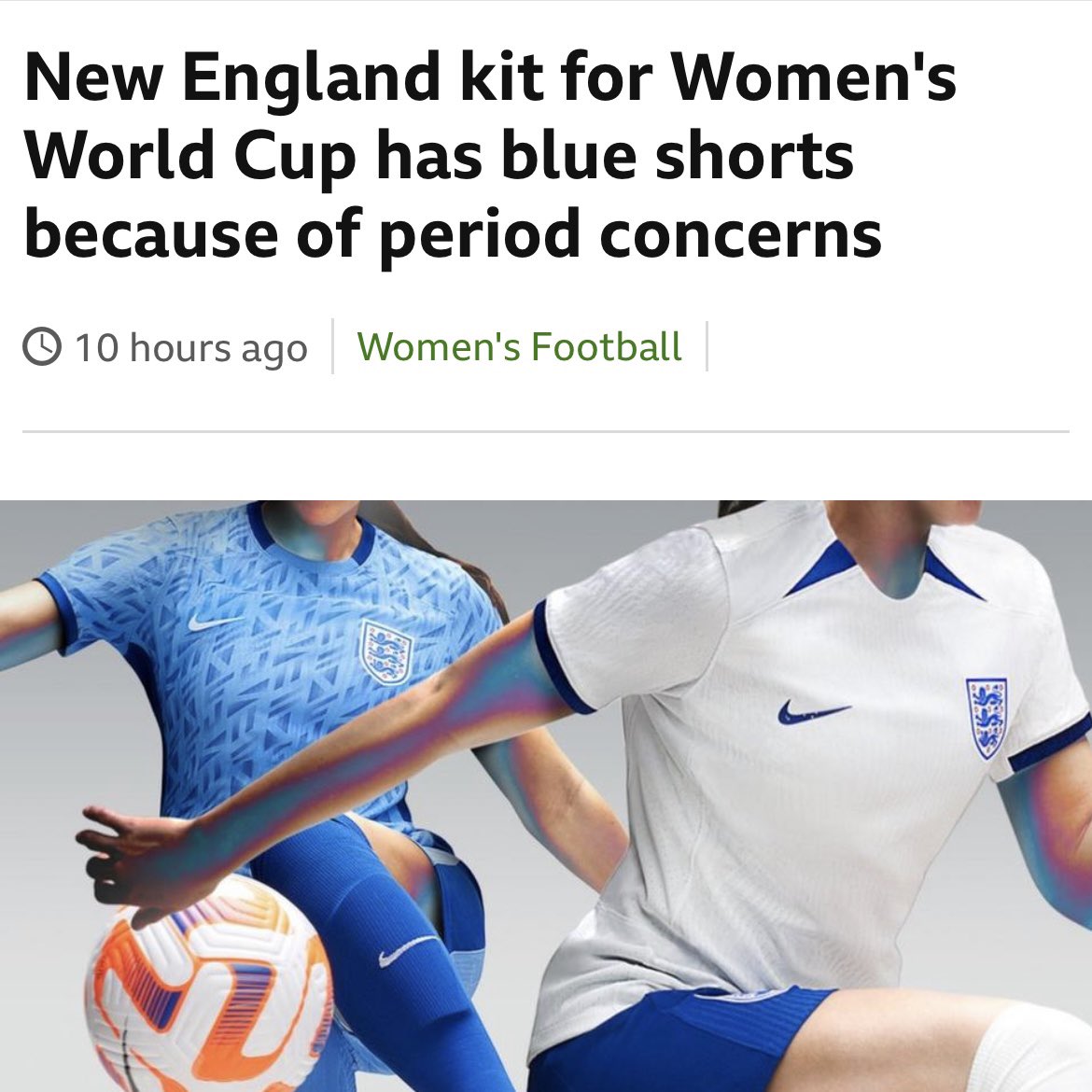 Yeah a massive step forward as England’s team will wear blue shorts instead of white at this summer's Women's World Cup ⚽️ following players requesting better support for periods 🩸💜
#perioddignity #periodpositive #football #worldcup